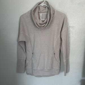 Lululemon athletica Rest Day Pullover Cowl Neck Sweater Women’s size 2 Dune